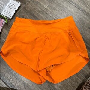 Outdoor voices orange hudson shorts